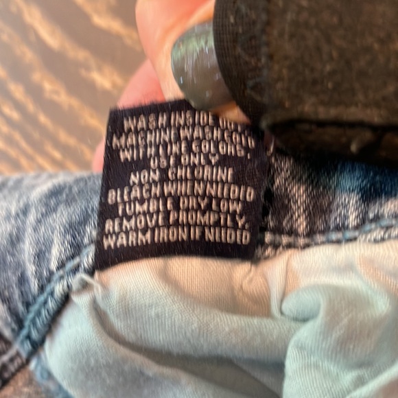 Vanilla Star juniors size 9 seamed front high rise split denim jeans - Picture 7 of 13